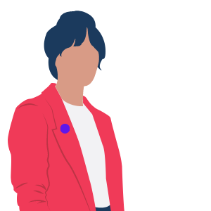 femme-avec-badge-mauve