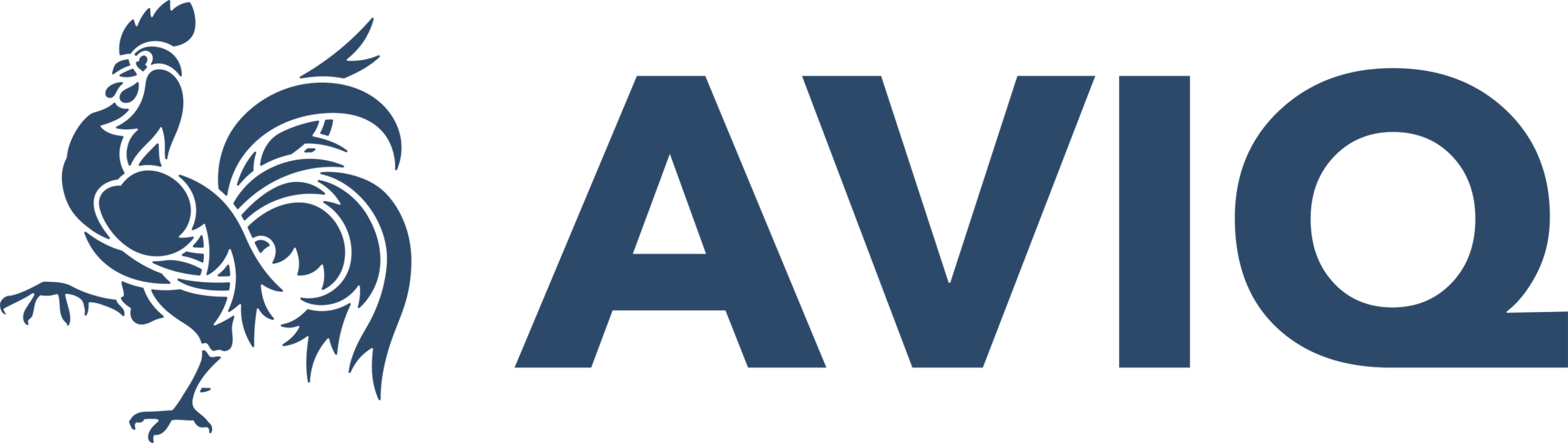 Logo AVIQ : coq de la Wallonie et le nom AVIQ